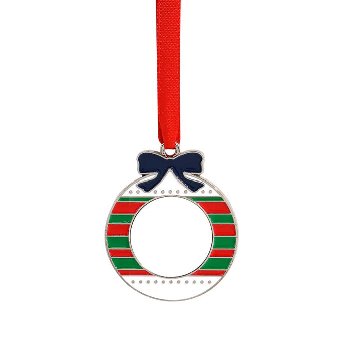 Sublimation blank metal christmas bauble