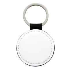 Round - PU Leather Keyring
