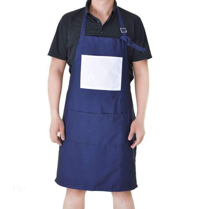 Adult Apron with Pocket - Blue
