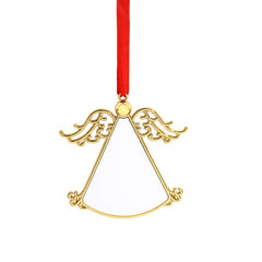 Sublimation blank gold hanging xmas decoration