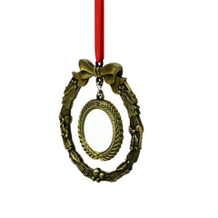 Xmas Decoration - Metal Wreath - Gold