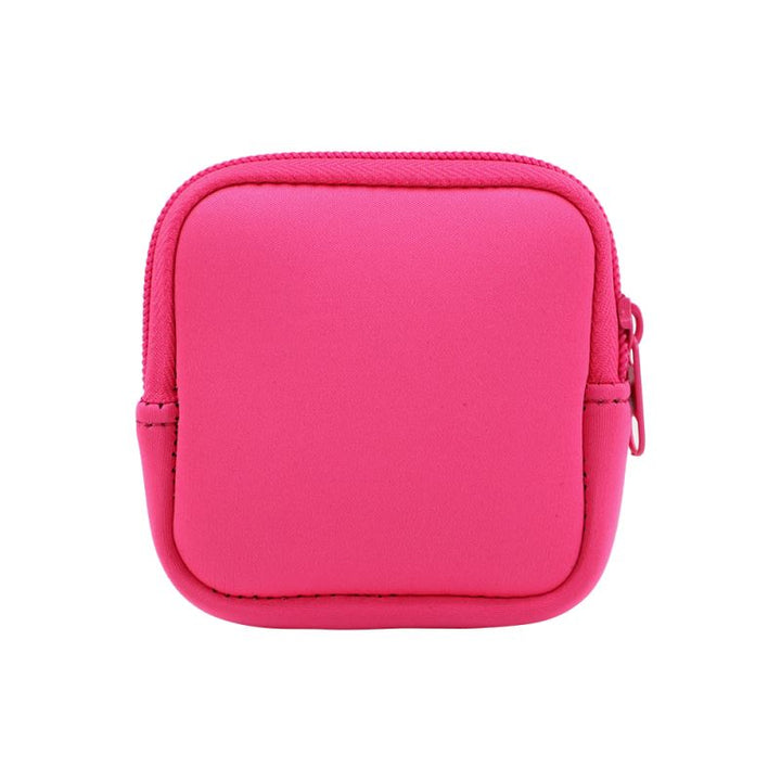 Sublimation blank neon pink ear phone bag