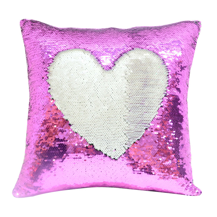 Hot pink sublimation blank sequin cushion cover