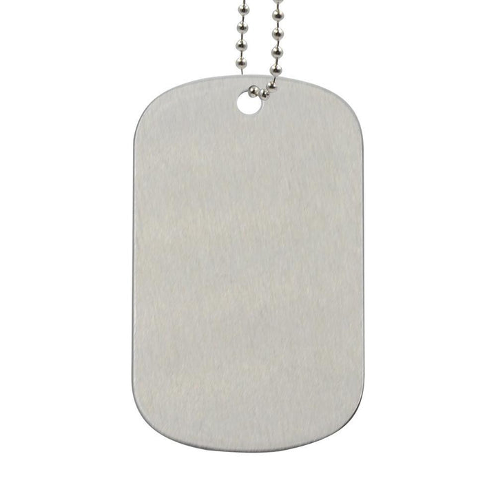 stainless steel sublimation blank dog tag silver