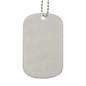 stainless steel sublimation blank dog tag silver