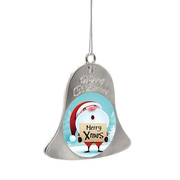 Sublimation blank Metal Christmas Bell - Silver