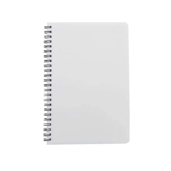 Sublimation blank Spiral Notepad - Plastic cover A5