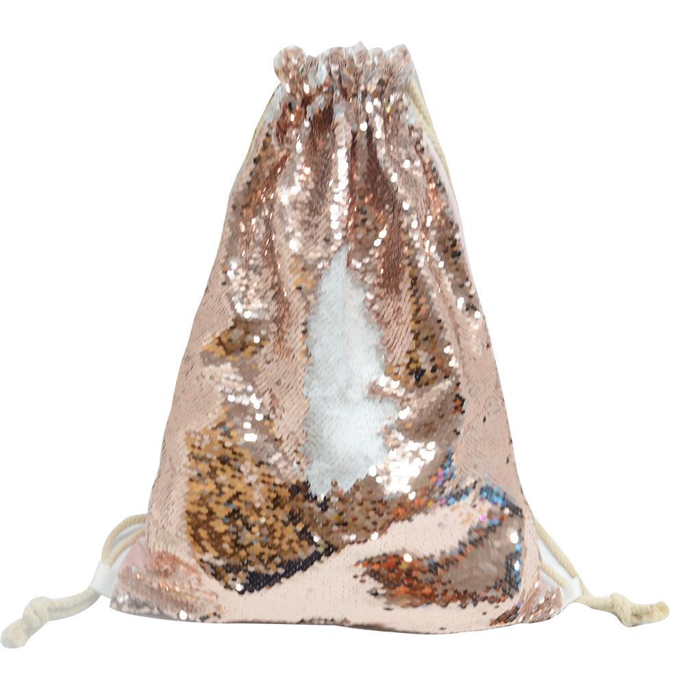 sublimation blank champagne gold sequin cushion cover
