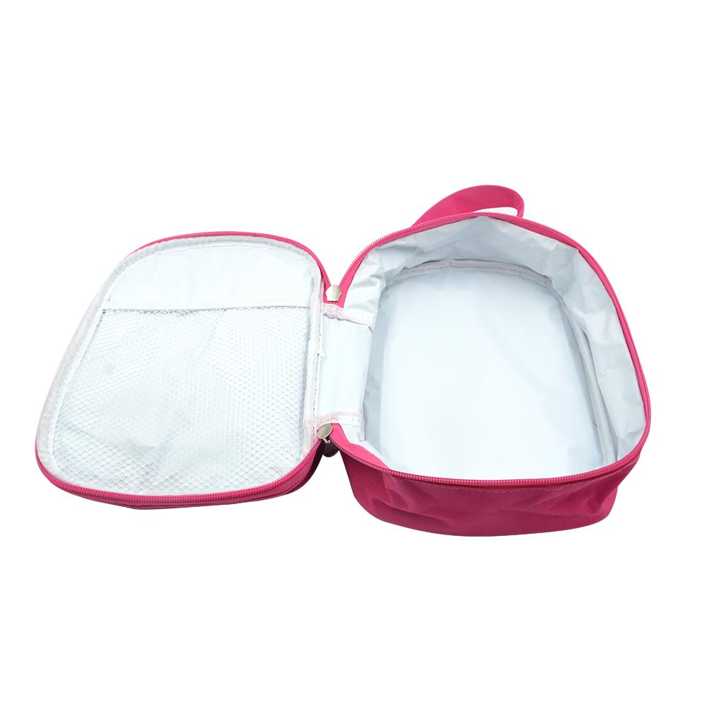sublimation blank kids lunch bag pink