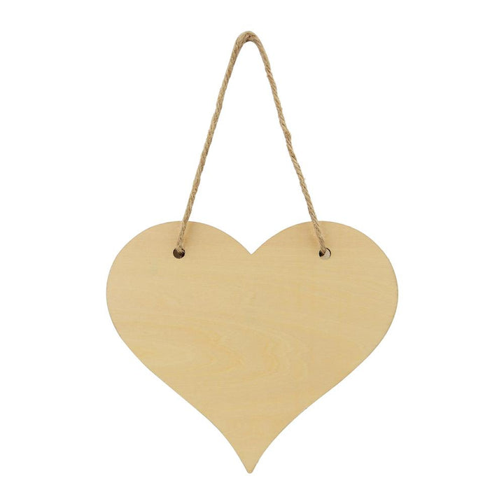 sublimation blank natural heart plaque