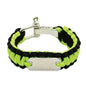 sublimation blank paracord bracelet green and black