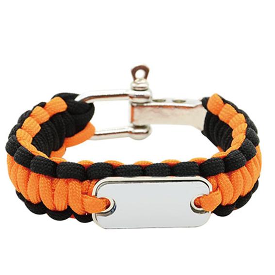 sublimation blank paracord bracelet orange