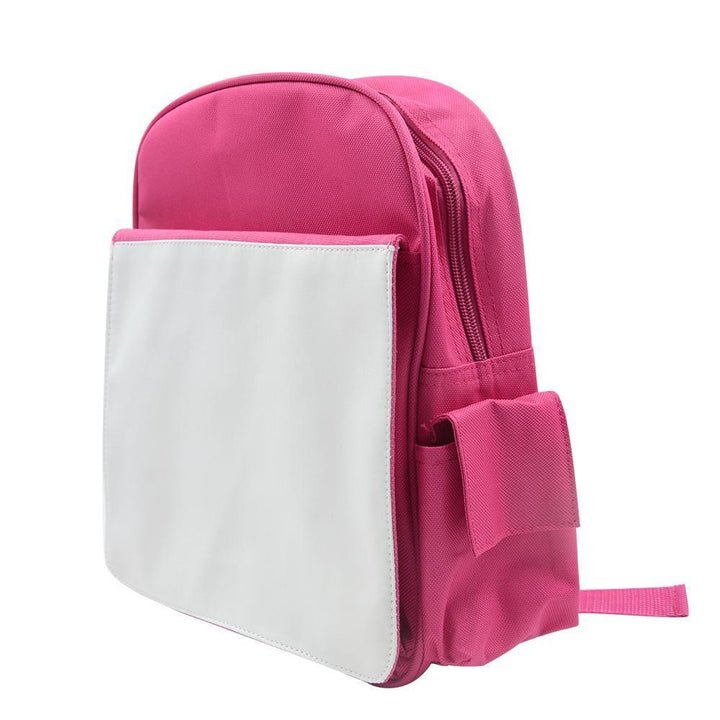 sublimation blank pink backpack kids