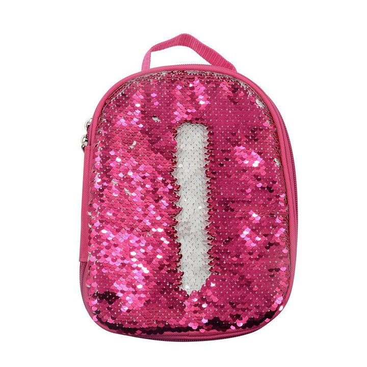 sublimation blank pink sequin magic lunch bag