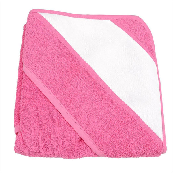 sublimation blank pink baby towel with hood