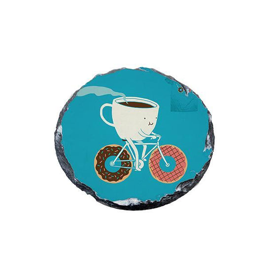 sublimation blank rock slate coaster round