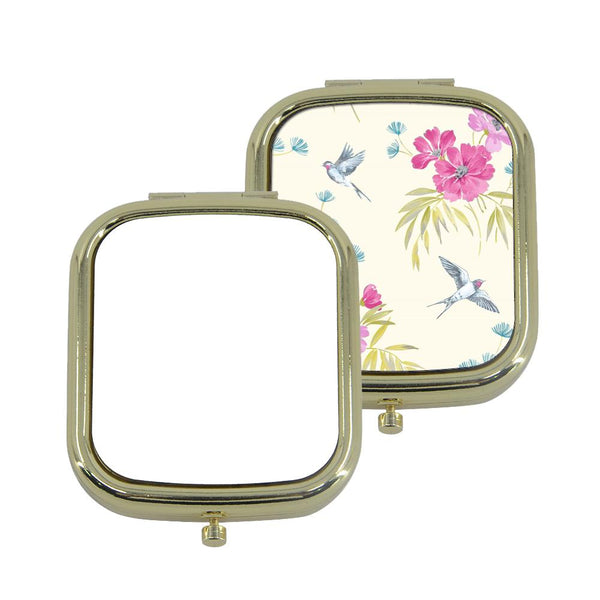 sublimation blank square compact mirror gold