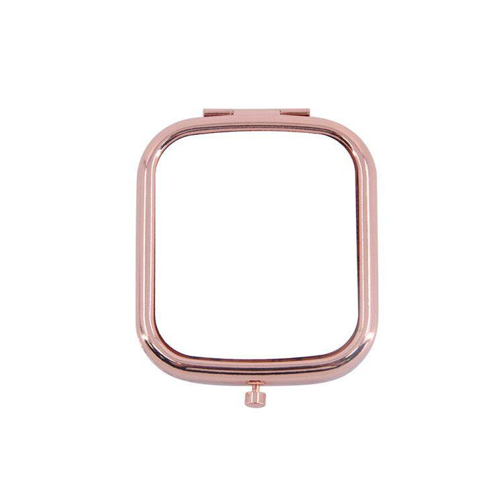 sublimation blank square compact mirror rose gold