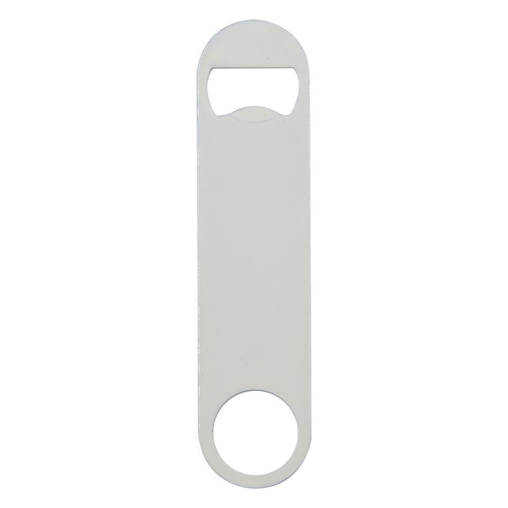 sublimation blank stainless steel white bar blade bottle opener