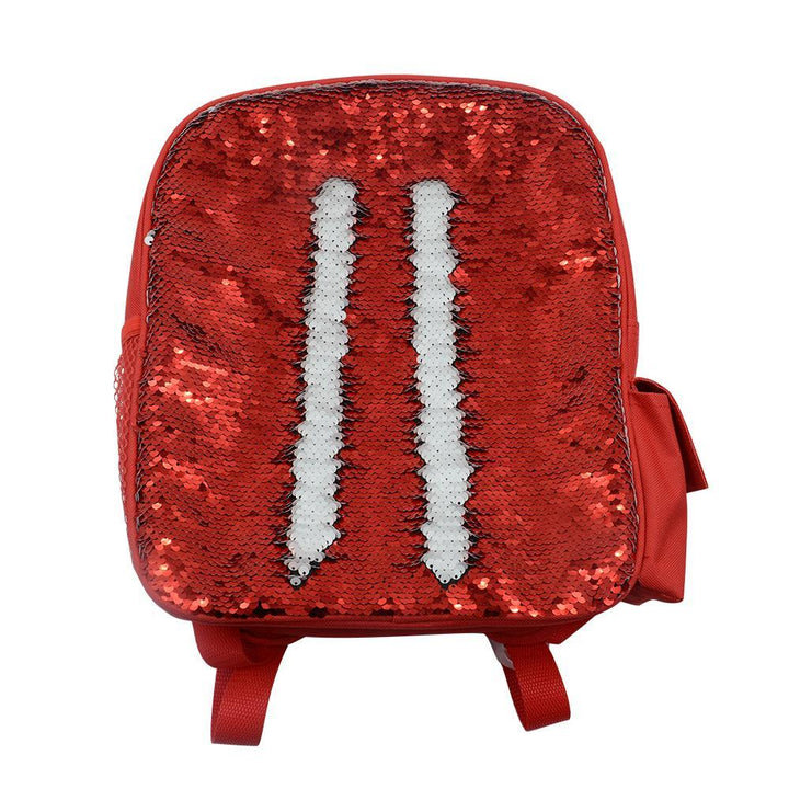 sublimation sequin backpack red