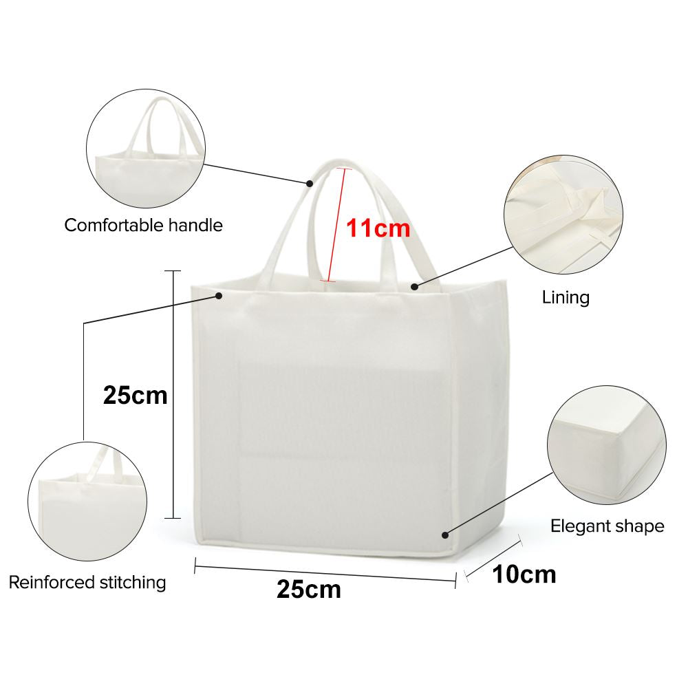 sublimation blank Linen Tote Bag White