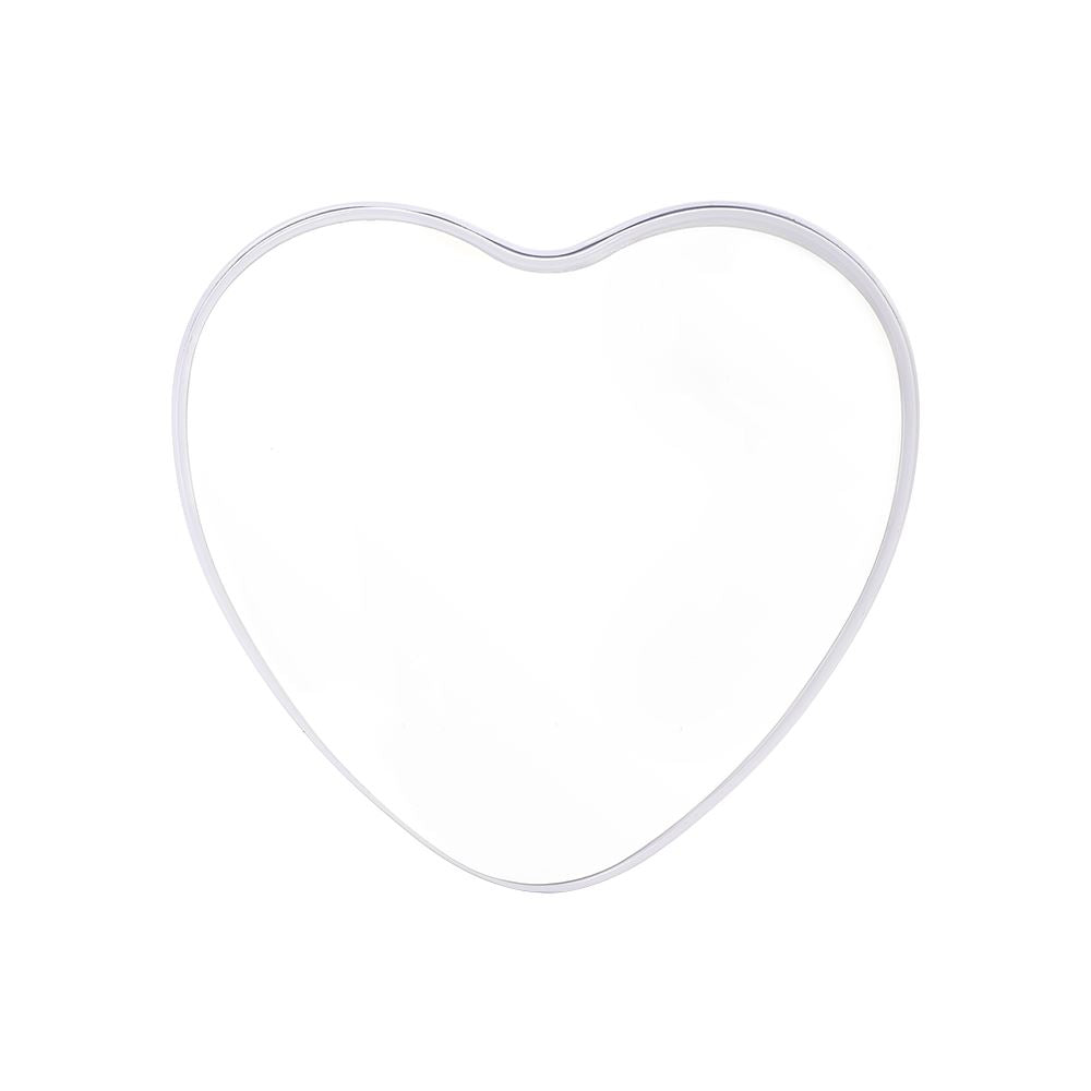 sublimation blank Love Heart Metal Tin - White - subliblanks