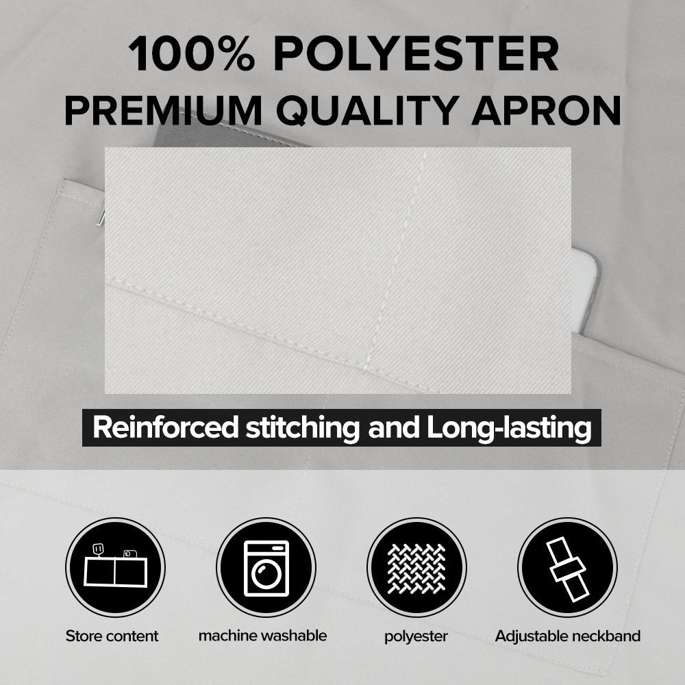sublimation blank adults polyester apron white