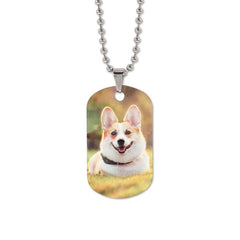 sublimation blank aluminium id tag small double side printable