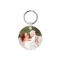 sublimation blank aluminium round keyring