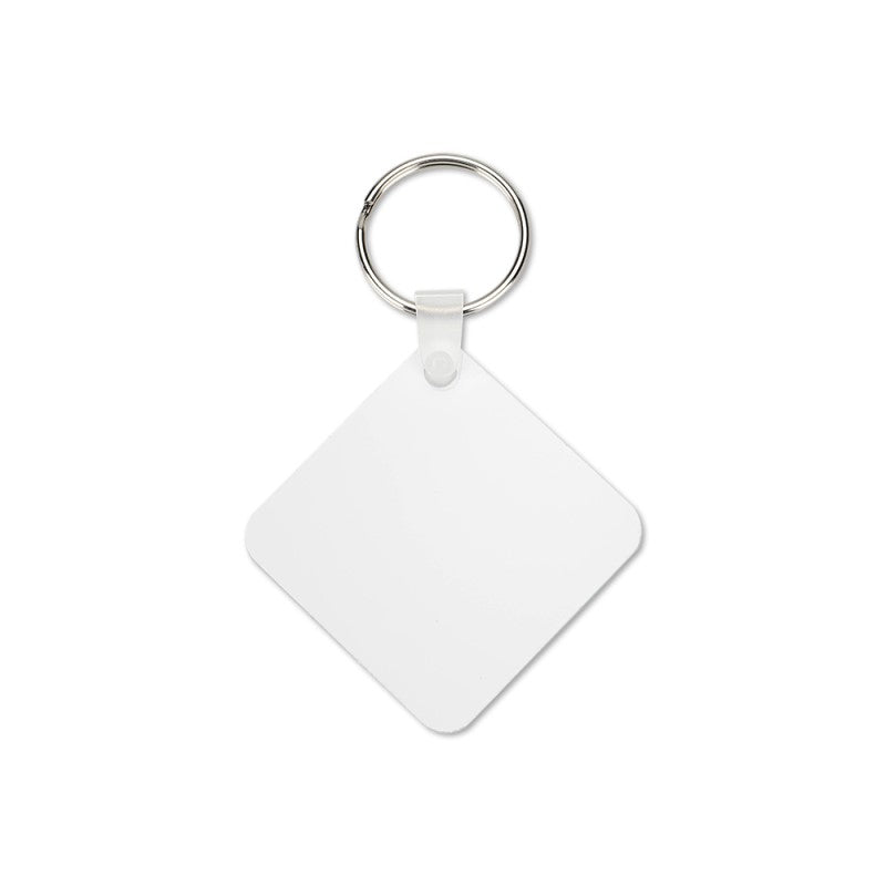 Square Keyring Aluminium Square Keyring 50mm - Double Sided – SubliBlanks Limited