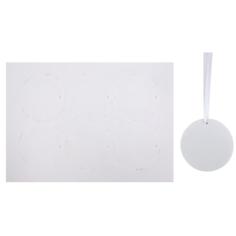 sublimation blank car air freshener round