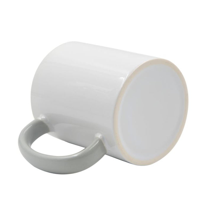 sublimation blank dino coating ceramic grey coloured inner and handle mug