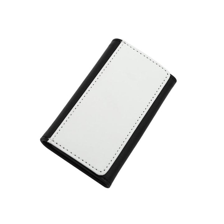 sublimation blank pu leather key wallet holder.
