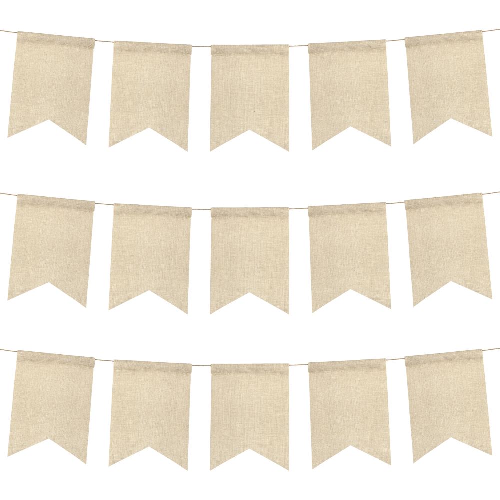 sublimation blanks burlap banner flags