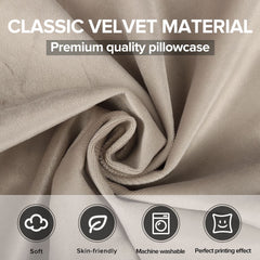sublimation blank soft velvet cushion cover beige cushion