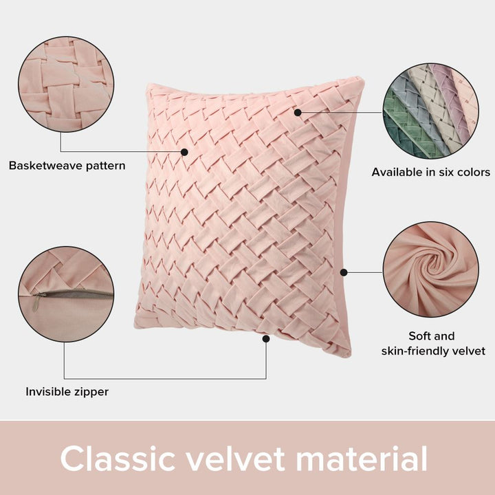 sublimation blank soft velvet cushion cover pink