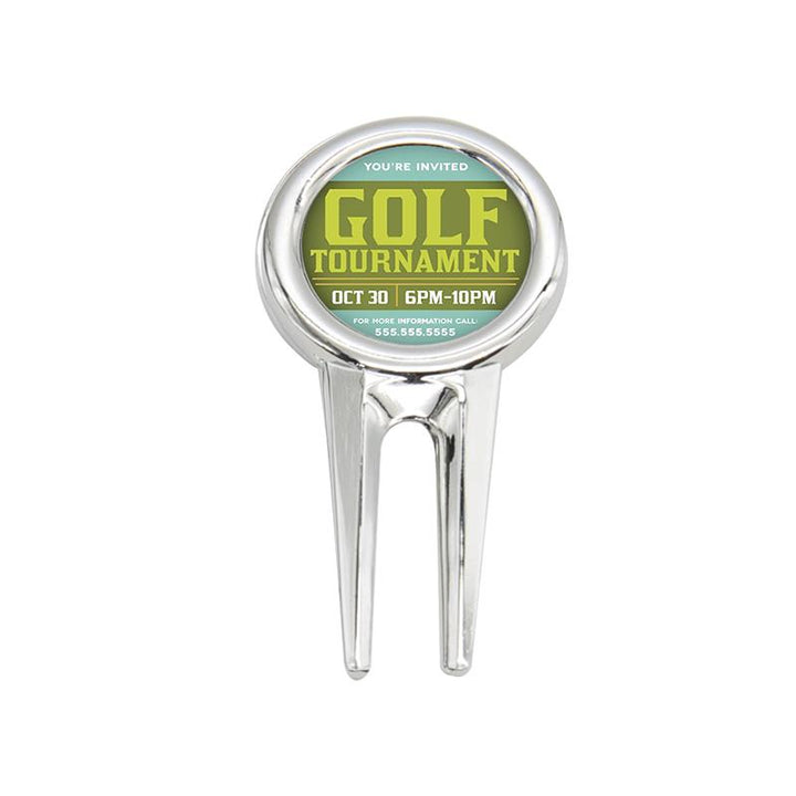 sublimation golf divot pitch repair tool